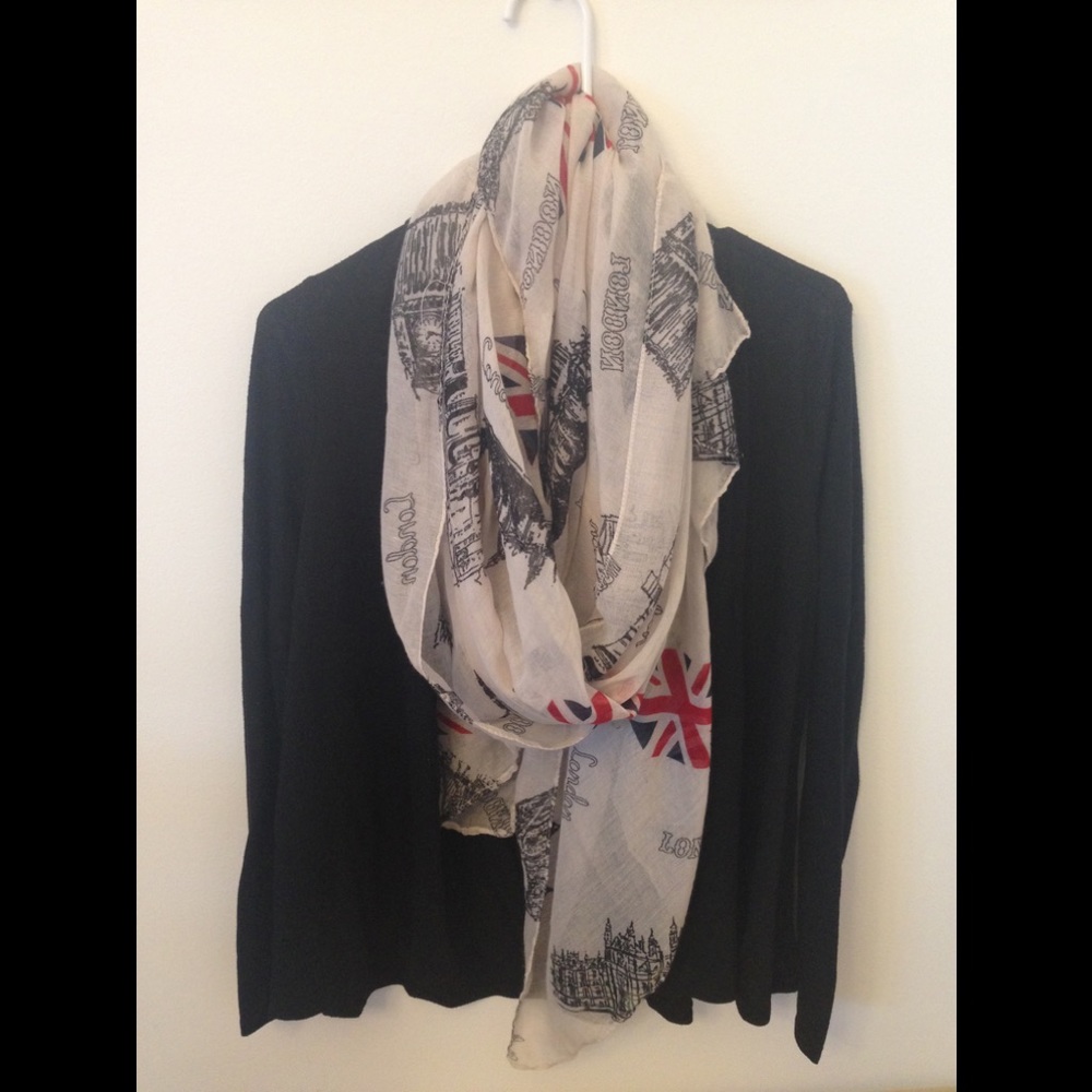 London printed scarf